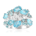 Anillo en plata con Apatita azul (de Melo Essence)