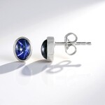 Orecchini in argento con Zaffiro Stellato Blu