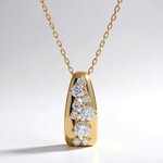 Collana in oro con Diamante SI1 (H) (CIRARI)
