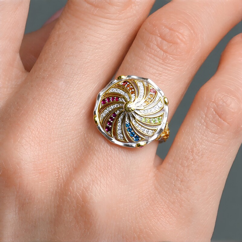 Anello in argento con Citrino (Gems en Vogue)