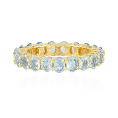 Brasilianischer Aquamarin-Silberring