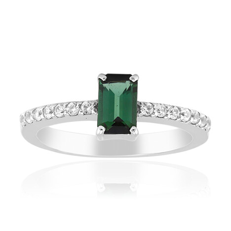 Anello in argento con Indicolite (Adela Silber)