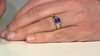 Bague en or et Tanzanite AAA (de Melo)