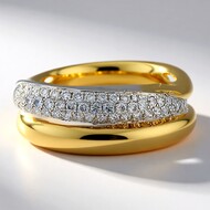 14K SI1 (H) Diamond Gold Ring (CIRARI)