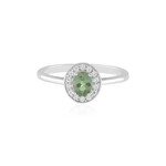 Anillo en plata con Apatita Cromada