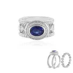 Zilveren ring met een Nepal Kyaniet (Dallas Prince Designs)