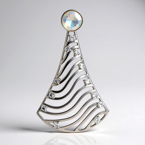 Pendentif en argent et Opale Welo (SAELOCANA)