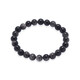 Armband met Zilverglans obsidiaanstenen