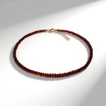 Collier en argent et Grenat Hessonite