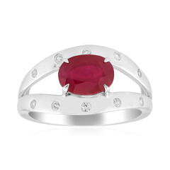 Anello in argento con Rubino Mozambico (de Melo)