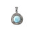 Ciondolo in argento con Larimar