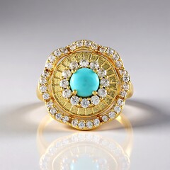 Anello in argento con Turchese