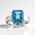 Anello in argento con Topazio Blu Svizzero (Pallanova)