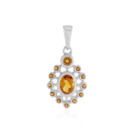 Pendentif en argent et Citrine