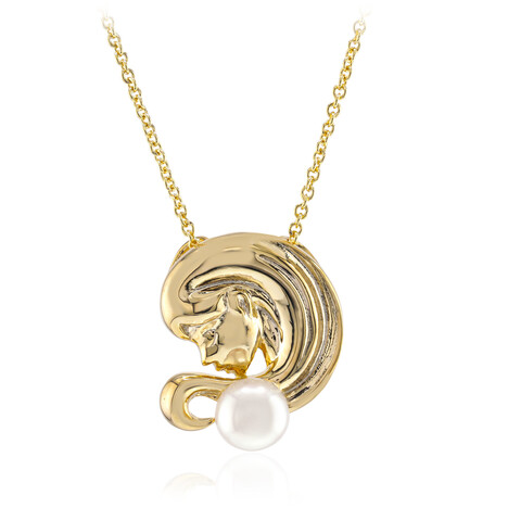 Collana in argento con Perla d'Acqua Dolce Bianca