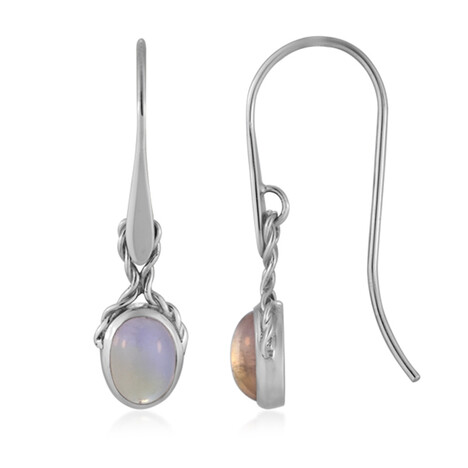 Boucles d'oreilles en argent et Amétrine