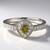 Anello placcato in platino con Tormalina Cuprian