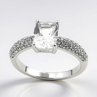 Danburite Silver Ring