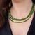 Collier en argent et Diopside de Russie