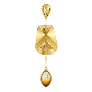 Pendentif en argent et Ambre de la Baltique Lever du soleil (dagen)