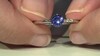 Bague en argent et Tanzanite