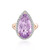 Lavendel-Amethyst-Silberring