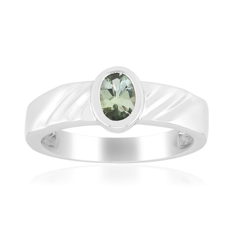Bague en argent et Tanzanite verte