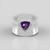 Anello in argento con Ametista Siberiana (de Melo)