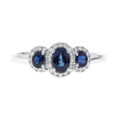 Blauer Ceylon-Saphir-Goldring