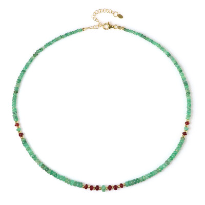 Zambian Emerald Silver Necklace