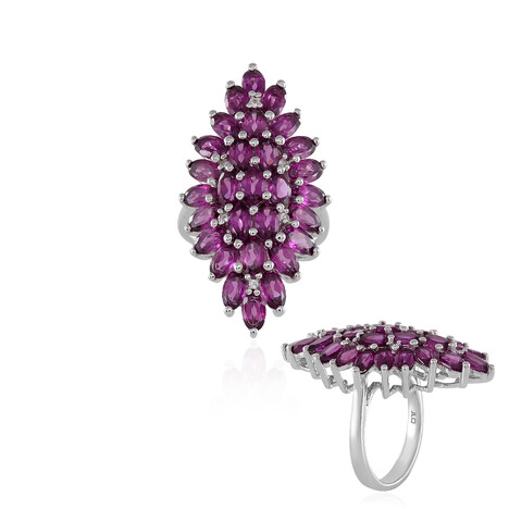 Anillo en plata con Rodolita