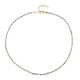 Zilveren halsketting met Champagne Diamanten