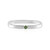 I2 Green Diamond Silver Ring (de Melo)
