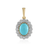 Ciondolo in argento con Turchese Sleeping Beauty (Faszination Türkis)