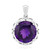 Zambian Amethyst Silver Pendant