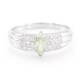 Anello placcato in platino con Tormalina Cuprian