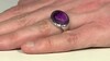 Anillo en plata con Amatista de Zambia (de Melo)