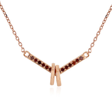 Collier en or et Diamant rouge I4