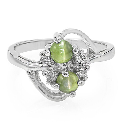 Alexandrit-Katzenauge-Silberring