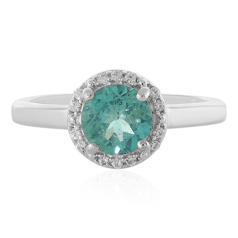 Zilveren ring met een Blauwe apatiet