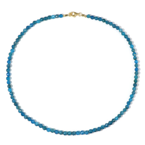 Collana in argento con Apatite Blu Neon