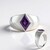 Anello in argento con Ametista Siberiana (de Melo Essence)