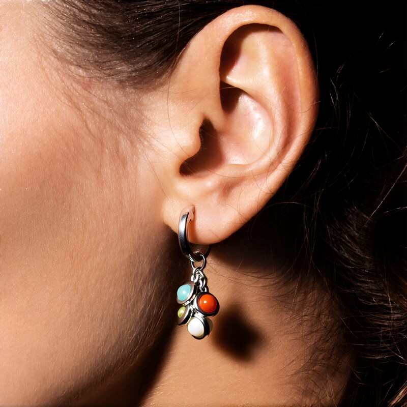 Orecchini in argento con Peridoto