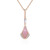 Collana in argento con Opale Rosa (KM by Juwelo)
