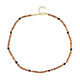 Collana in argento con Zircone Cognac (Riya)