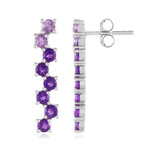 Orecchini in argento con Ametista Zambiana