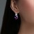 Moroccan Amethyst Silver Earrings