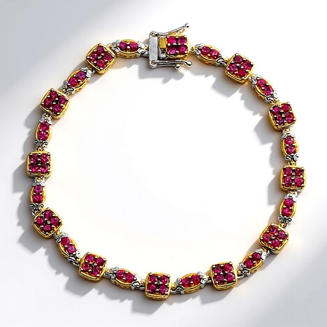 Bracciale in argento con Rubino della Birmania (Gems en Vogue)