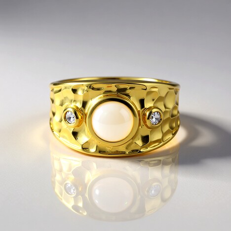 Bague en argent et Opale Welo