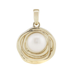 Weiße Süßwasserzuchtperlen-Silberanhänger